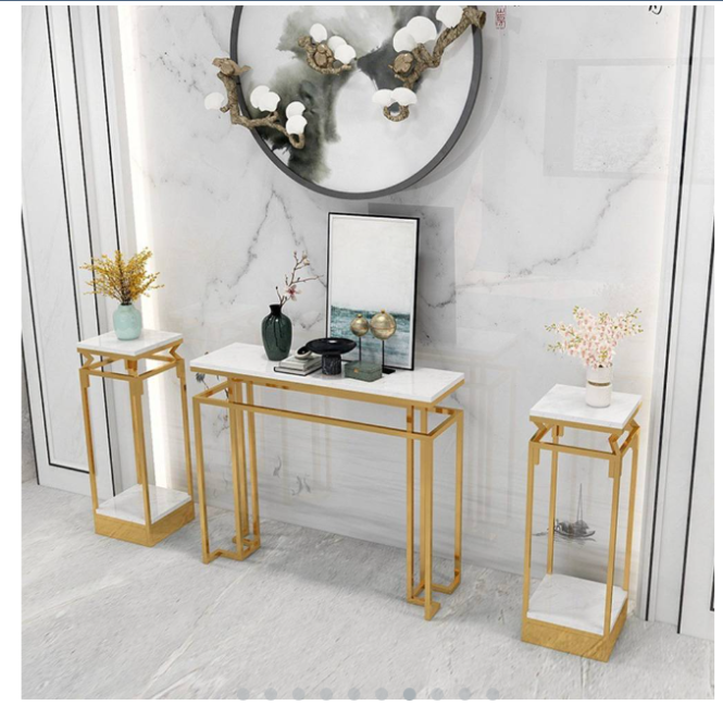 bàn console - bàn trang trí inox decor