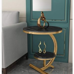 bàn góc tường inox decor theo yêu cầu