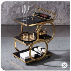 bàn góc tường inox decor theo yêu cầu