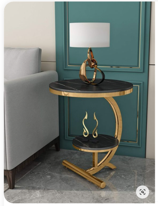 bàn góc tường inox decor theo yêu cầu