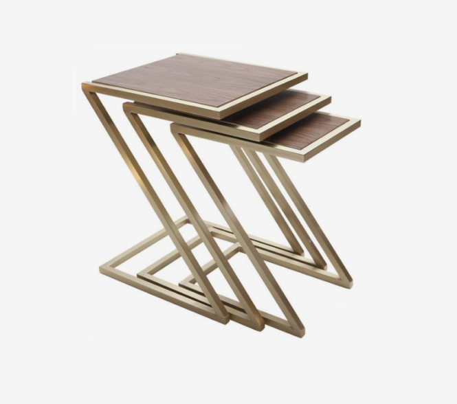 bàn góc tường inox decor theo yêu cầu