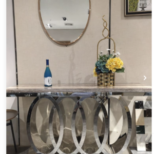 bàn hành lang inox decor theo yêu cầu