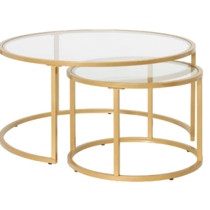 Bàn trà inox hình tròn decor theo yêu cầu