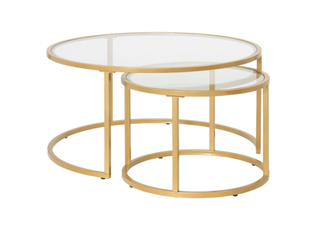 Bàn trà inox hình tròn decor theo yêu cầu