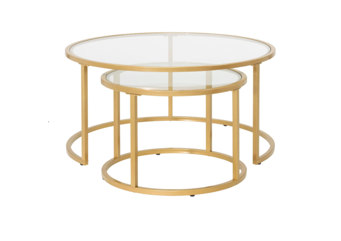 Bàn trà inox hình tròn decor theo yêu cầu