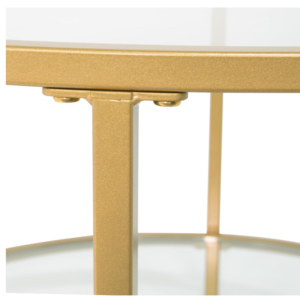 Bàn trà inox hình tròn decor theo yêu cầu