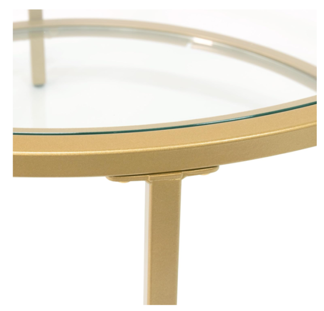 Bàn trà inox hình tròn decor theo yêu cầu