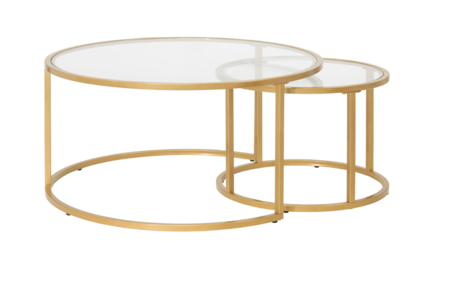 Bàn trà inox hình tròn decor theo yêu cầu