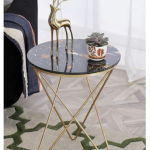 Bàn trà inox hình tròn decor theo yêu cầu