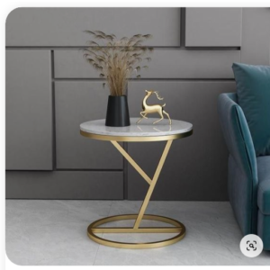 Bàn trà inox hình tròn decor theo yêu cầu