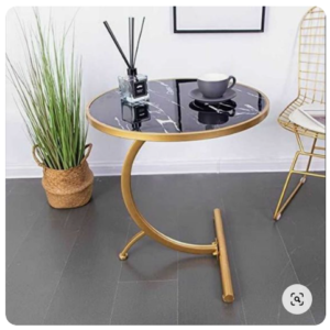 Bàn trà inox hình tròn decor theo yêu cầu