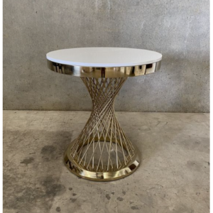 Bàn trà inox hình tròn decor theo yêu cầu