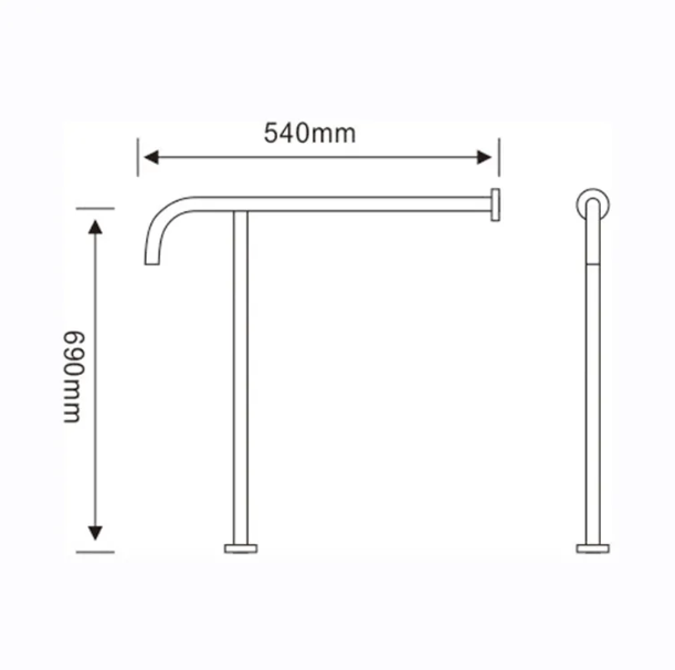 tay vịn nhà vệ sinh inox bệnh viện