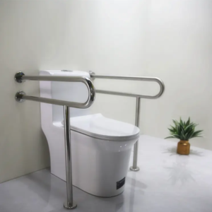 tay vịn toilet inox cho bồn cầu bệt