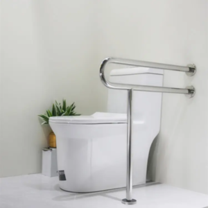 tay vịn toilet inox cho bồn cầu bệt