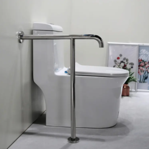 tay vịn toilet inox cho bồn cầu bệt