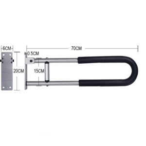 tay vịn toilet inox cho bồn cầu bệt