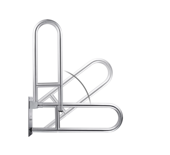 tay vịn toilet inox cho bồn cầu bệt
