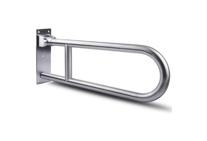 tay vịn toilet inox cho bồn cầu bệt