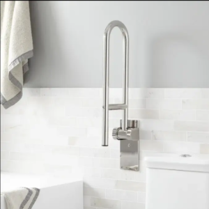 tay vịn toilet inox cho bồn cầu bệt