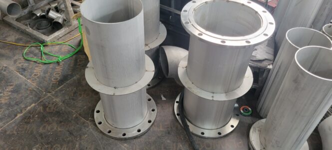 ống chờ xuyên sàn inox có mặt bích 