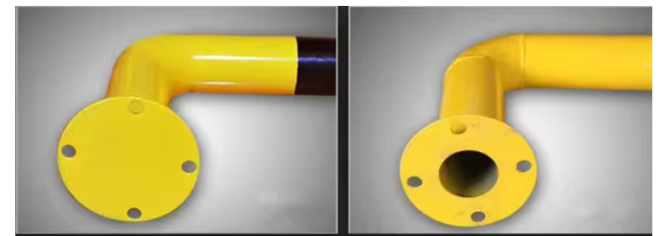 Lan can phân làn sơn màu vàng đen