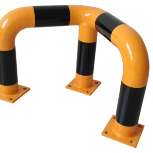 Lan can phân làn sơn màu vàng đen