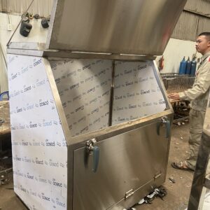Thùng chứa đá vảy inox công nghiệp