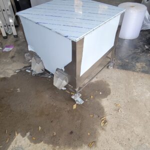 Thùng chứa gạo cho trường học inox