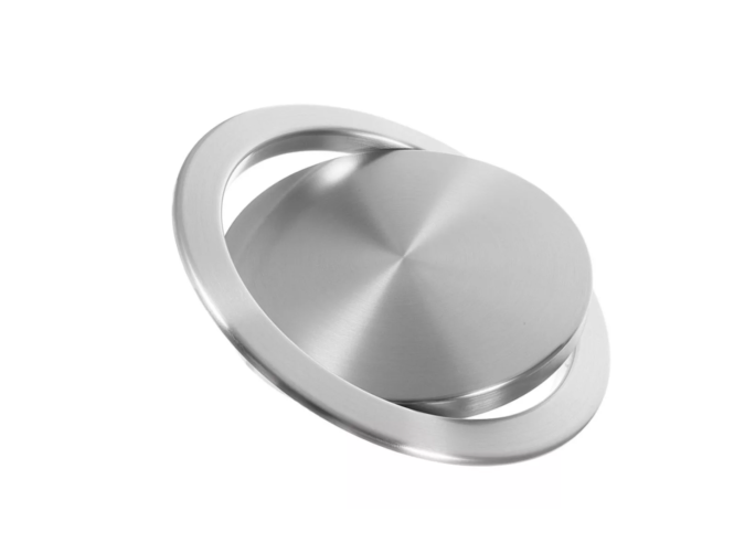 nắp thùng rác inox 