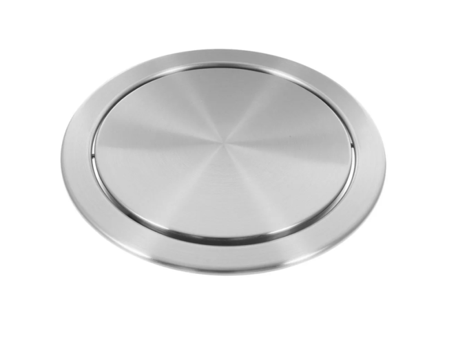 nắp thùng rác inox 