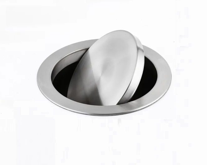 nắp thùng rác inox 