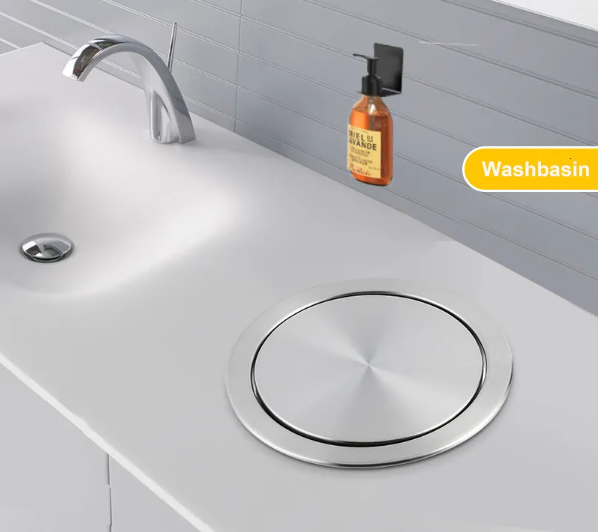 nắp thùng rác inox 