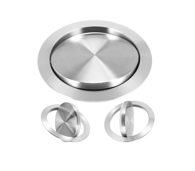 nắp thùng rác inox 