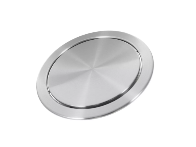 nắp thùng rác inox 