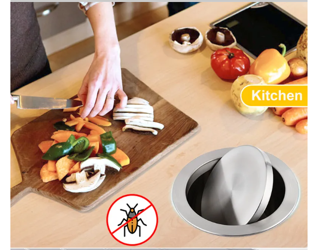 nắp thùng rác inox 