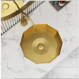 chậu rửa tay phòng tắm inox decor model 208