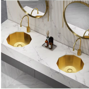 chậu rửa tay phòng tắm inox decor model 208