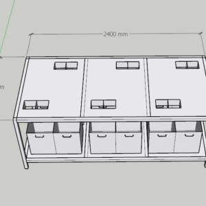 bàn thao tác tách vỏ hàu