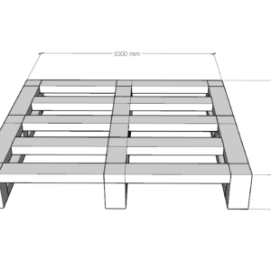 pallet inox kích thước 1000x1000x150 mm loại 1 mặt 1000kg 2