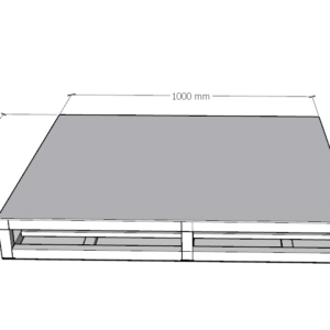 pallet inox kích thước 1000x1000x150 mm loại 2 mặt 500kg 2