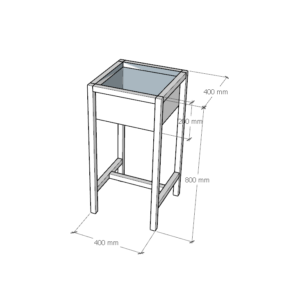 Chậu chứa cát hút thuốc lá làm bằng inox