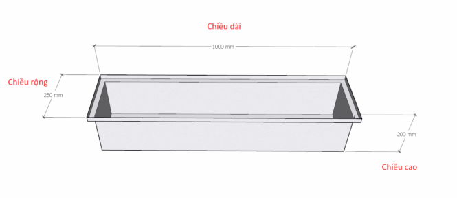 Mương thoát nước phía dưới